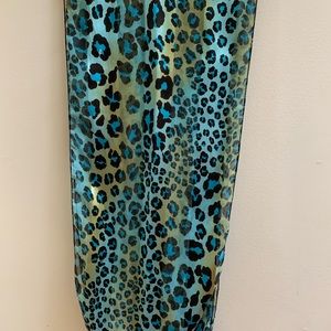 Blue and gold scarf